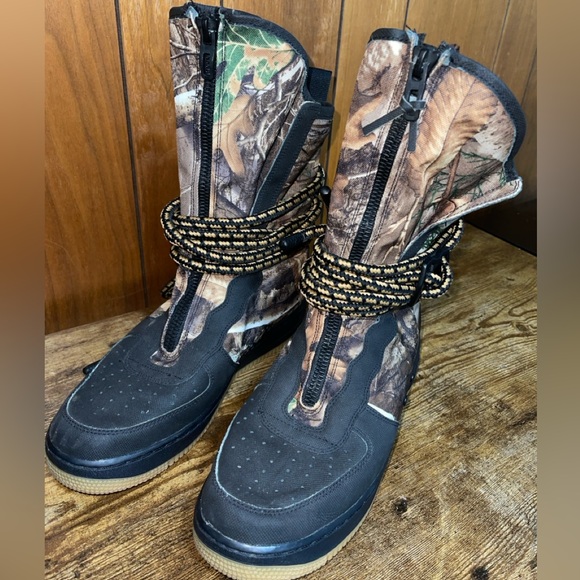 NIKE SF Air Force 1 High Realtree Black Size 10.5 M - Rare Find! - Picture 7 of 9
